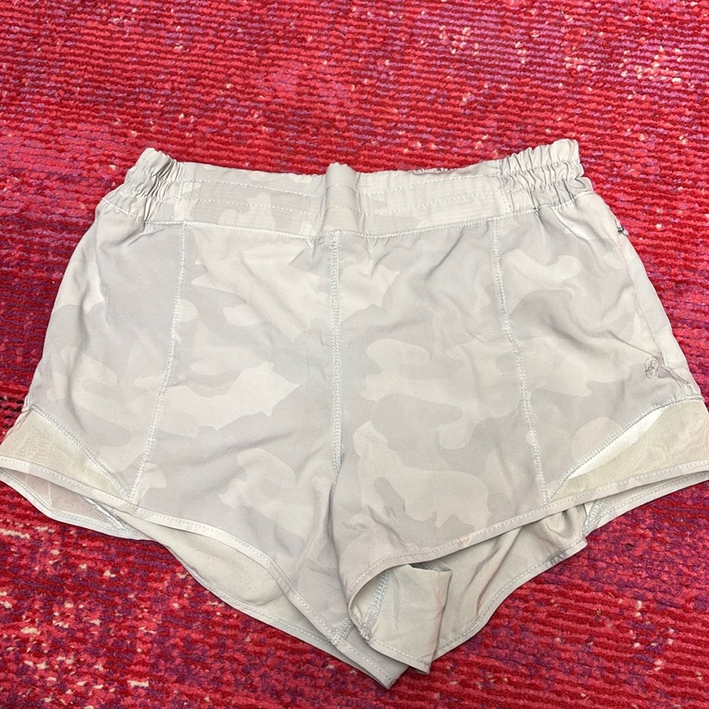 Camo athleta running shorts